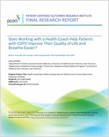 Cover of Does Working with a Health Coach Help Patients with COPD Improve Their Quality of Life and Breathe Easier?
