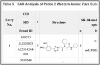 Table 5. SAR Analysis of Probe 2 Western Arene: Para Substitutions.