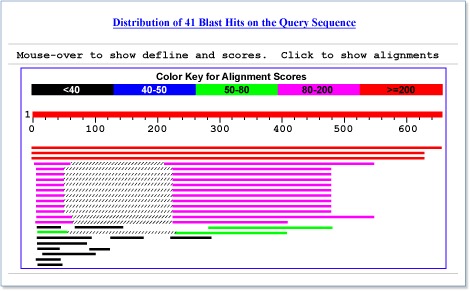 Figure 3. Graphical overview of BLAST results.