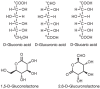 FIGURE 2.10.. Oxidized forms of D-glucose.