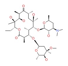 Erythromycin structure