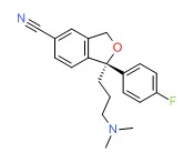 Image of Escitalopram Chemical Structure