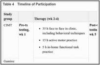 Table 4. Timeline of Participation.