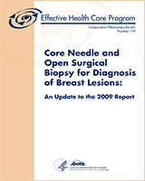 Cover of Core Needle and Open Surgical Biopsy for Diagnosis of Breast Lesions
