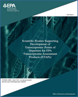 Cover of Scientific Studies Supporting Development of Transcriptomic Points of Departure for EPA Transcriptomic Assessment Products (ETAPs)