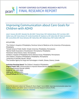 Cover of Improving Communication about Care Goals for Children with ADHD