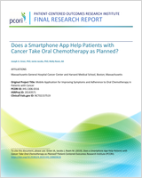 Cover of Does a Smartphone App Help Patients with Cancer Take Oral Chemotherapy as Planned?