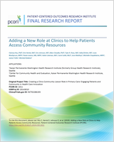 Cover of Adding a New Role at Clinics to Help Patients Access Community Resources