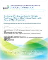 Cover of Creating and Testing Methods to Estimate Treatment Effect in Observational Studies with Three or More Treatments
