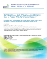 Cover of Do Video House Calls With a Specialist Help Get Care to People With Parkinson's Disease?