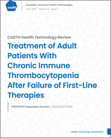 Cover of Treatment of Adult Patients With Chronic Immune Thrombocytopenia After Failure of First-Line Therapies