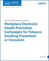 Cover of Workplace Electronic Health Promotion Campaigns for Tobacco Smoking Prevention or Cessation