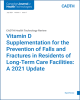 Cover of Vitamin D Supplementation for the Prevention of Falls and Fractures in Residents of Long-Term Care Facilities: A 2021 Update