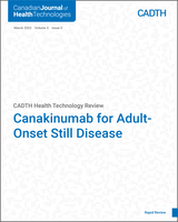 Cover of Canakinumab for Adult-Onset Still Disease