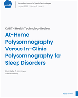 Cover of At-Home Polysomnography Versus In-Clinic Polysomnography for Sleep Disorders