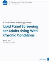 Cover of Lipid Panel Screening for Adults Living With Chronic Conditions