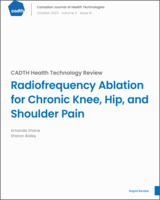Cover of Radiofrequency Ablation for Chronic Knee, Hip, and Shoulder Pain