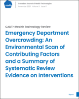 Cover of Emergency Department Overcrowding: An Environmental Scan of Contributing Factors and a Summary of Systematic Review Evidence on Interventions
