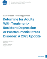 Cover of Ketamine for Adults With Treatment-Resistant Depression or Posttraumatic Stress Disorder: A 2023 Update