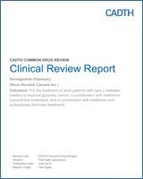 Cover of Clinical Review Report: Semaglutide (Ozempic)