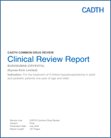 Cover of Clinical Review Report: Burosumab (Crysvita)