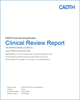 Cover of Clinical Review Report: Tildrakizumab (Ilumya)