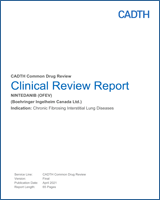 Cover of Clinical Review Report: Nintedanib (Ofev)