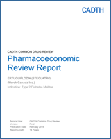 Cover of Pharmacoeconomic Review Report: Ertugliflozin (Steglatro)