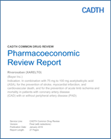 Cover of Pharmacoeconomic Review Report: Rivaroxaban (Xarelto)
