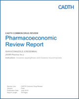 Cover of Pharmacoeconomic Review Report: Isavuconazole (Cresemba)