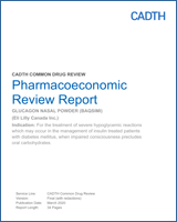 Cover of Pharmacoeconomic Review Report: Glucagon Nasal Powder (Baqsimi)