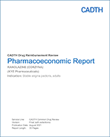 Cover of Pharmacoeconomic Report: Ranolazine (Corzyna)