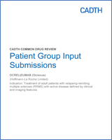 Cover of Patient Group Input Submissions: Ocrelizumab (Ocrevus)