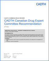 Cover of CADTH Canadian Drug Expert Committee Recommendation: Obeticholic Acid (Ocaliva — Intercept Pharmaceuticals Canada)