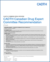 Cover of CADTH Canadian Drug Expert Committee Recommendation: Erenumab (Aimovig — Novartis Pharmaceuticals Canada Inc.)