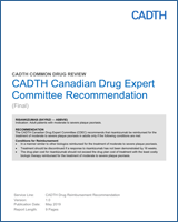 Cover of CADTH Canadian Drug Expert Committee Recommendation: Risankizumab (Skyrizi — Abbvie)