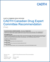 Cover of CADTH Canadian Drug Expert Committee Recommendation: Glucagon Nasal Powder (Baqsimi — Eli Lilly Canada Inc)