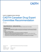 Cover of CADTH Canadian Drug Expert Committee Recommendation: Vedolizumab (Entyvio — Takeda Canada Inc.)