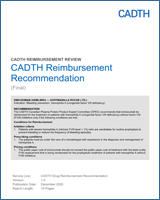 Cover of CADTH Reimbursement Recommendation: Emicizumab (Hemlibra — Hoffmann-La Roche Ltd.)