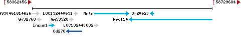 Genomic Context describing neighboring genes