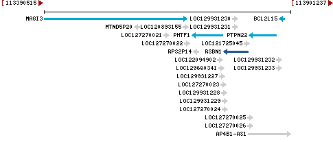 Genomic Context describing neighboring genes