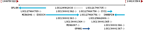 Genomic Context describing neighboring genes